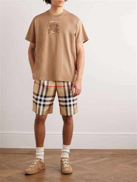 mens burberry short set